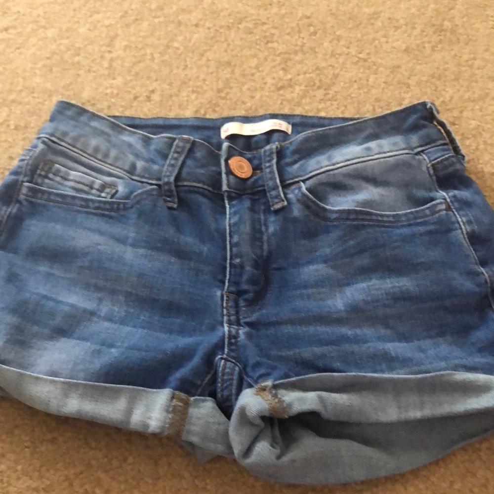 SO low rise denim shorts